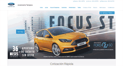 Desktop Screenshot of fordtampico.mx